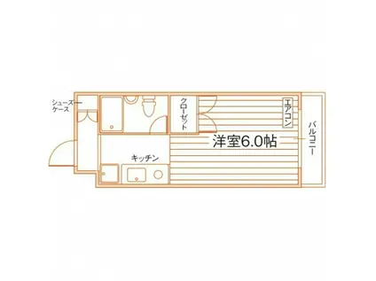 第一アークビル(1K/2階)の間取り写真