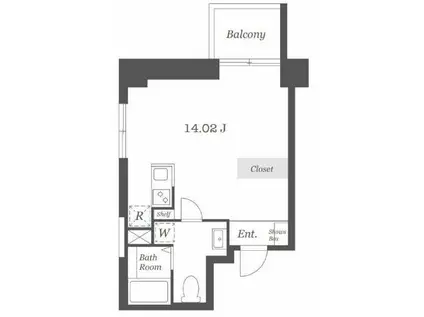 PIPE(ワンルーム/6階)の間取り写真