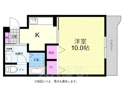 エルグランドーセ(1K/3階)の間取り写真