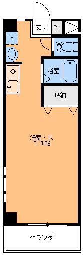 グランアルブル神田(ワンルーム/3階)の間取り写真