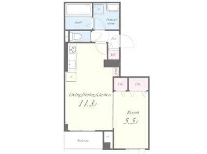 アークアコルトアヤセ(1LDK/4階)の間取り写真