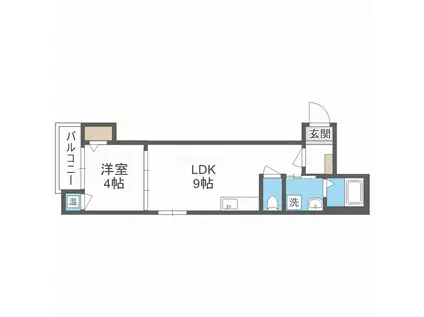 I MAISON ROLF(1LDK/2階)の間取り写真