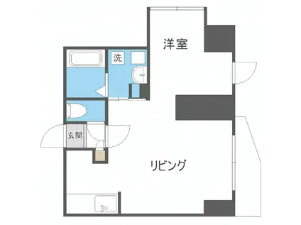 マハトゥール伏見(2LDK/6階)の間取り写真