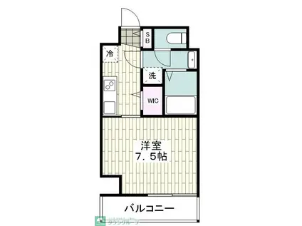 エストレージュ横浜鶴ヶ峰(1K/2階)の間取り写真