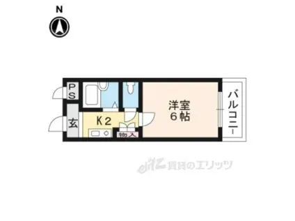 エリートNAKANO 2(1K/2階)の間取り写真