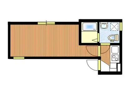 コスモネクシア平井(1K/1階)の間取り写真