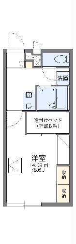 レオパレス芙蓉(1K/2階)の間取り写真