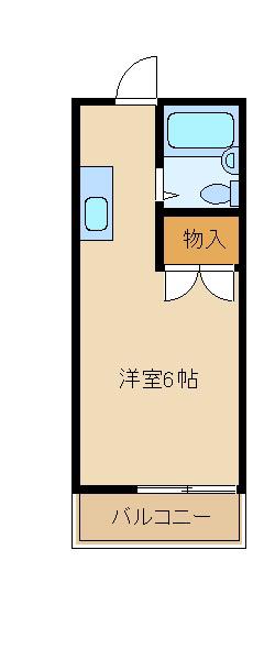 ハイツエミール(1K/2階)の間取り写真