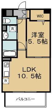 トゥジュールパナシェ(1LDK/1階)の間取り写真