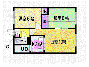 R4TMビル(1DK/5階)の間取り写真