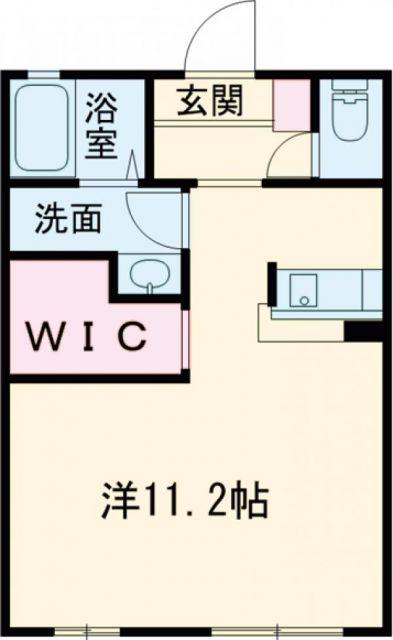 プレミール白川(ワンルーム/1階)の間取り写真