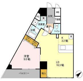 フォレンツタワー文京千石(1LDK/14階)の間取り写真