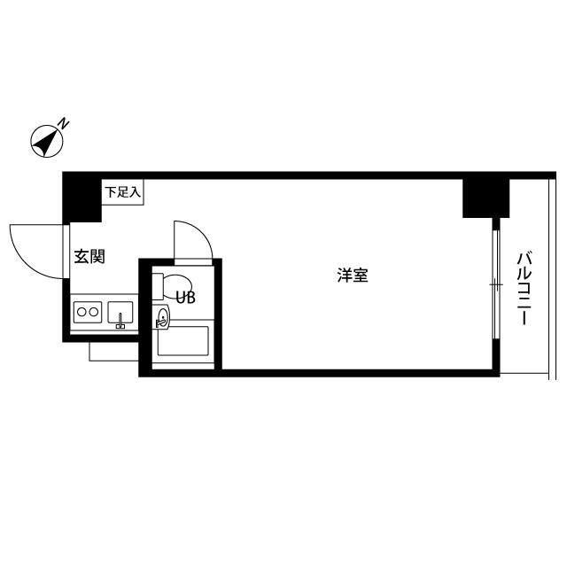 パレ・ドール池袋(ワンルーム/6階)の間取り写真