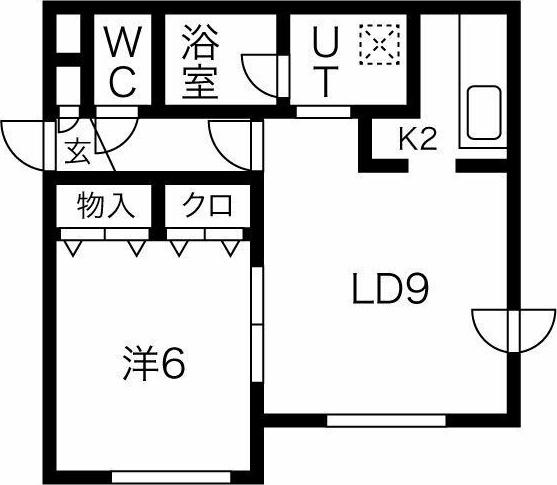 タイセイコーポ30(1LDK/3階)の間取り写真