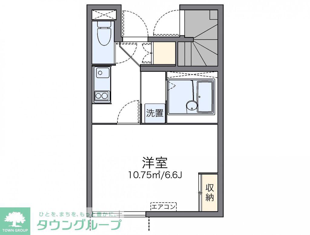 レオネクスト桜里(1K/1階)の間取り写真
