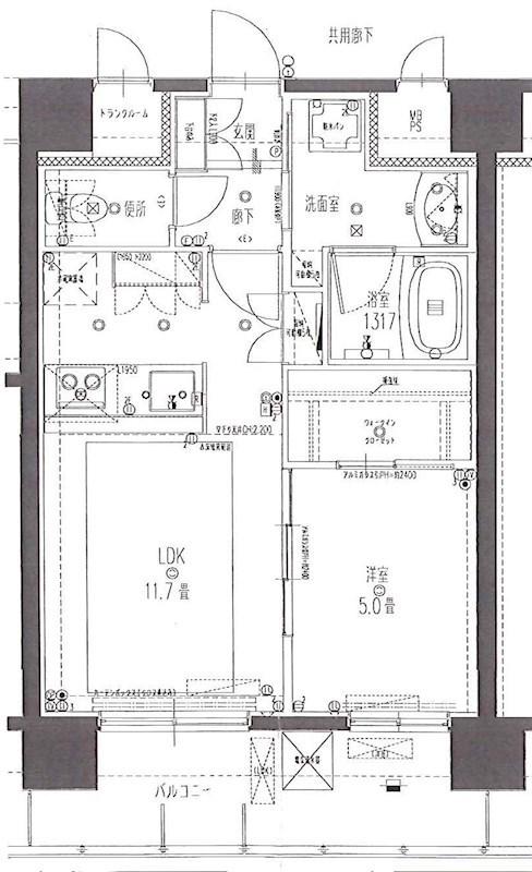 ミオカステーロ横濱吉野町ステーションフロント(1LDK/3階)の間取り写真