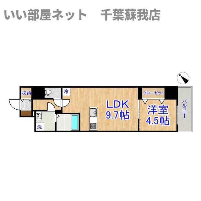 MADER(1LDK/2階)の間取り写真