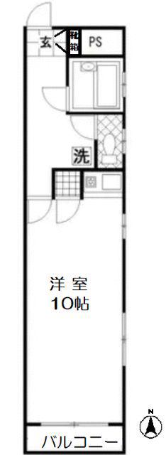 DO坪井(ワンルーム/4階)の間取り写真