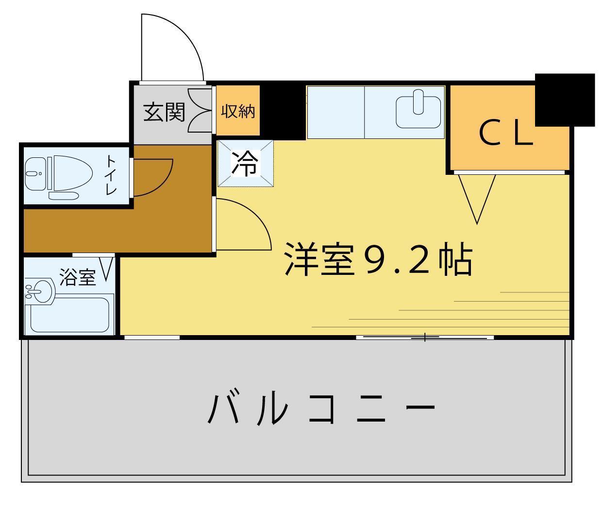 グランドパレス長町(ワンルーム/6階)の間取り写真
