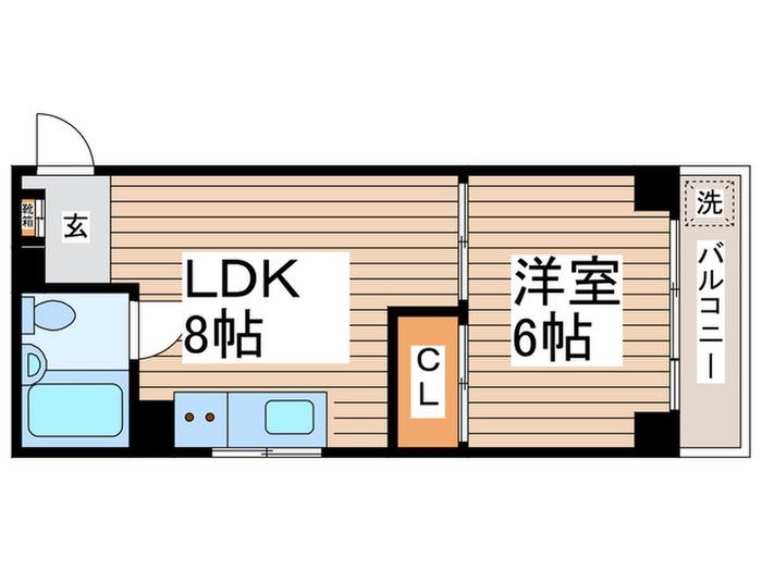 プチプラネット(1LDK/3階)の間取り写真
