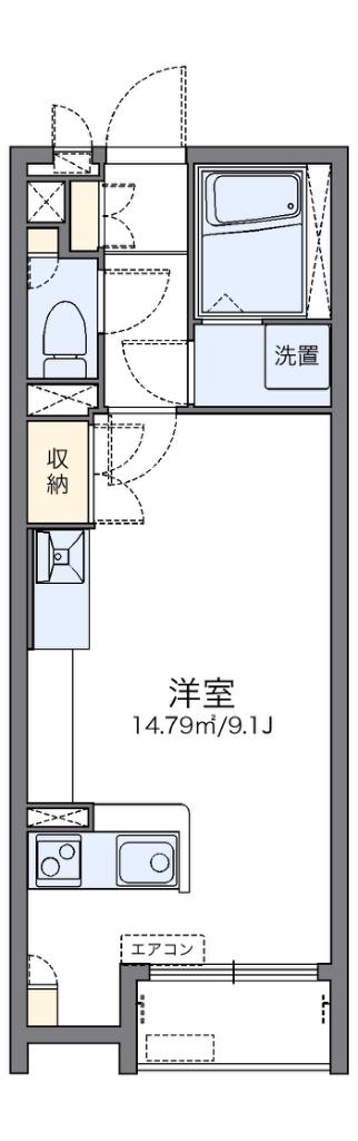 レオネクストノーム(ワンルーム/2階)の間取り写真