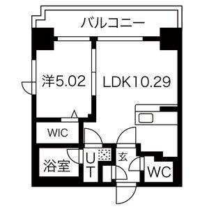 エッセンシア駅前レジデンス(1LDK/3階)の間取り写真