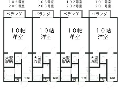 パナホームの 広々30平米のワンルーム(1K/1階)の間取り写真