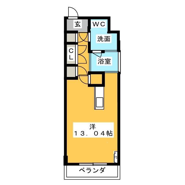 SKBUILDING-8(ワンルーム/2階)の間取り写真