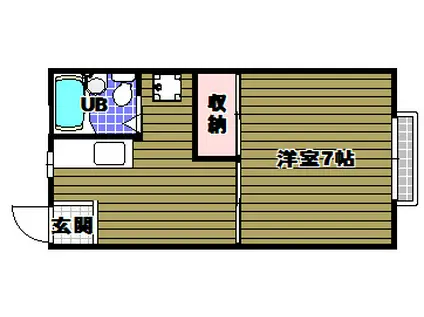サニーハイツスタニ(1DK/2階)の間取り写真