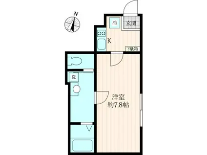 INFINA志村三丁目(ワンルーム/3階)の間取り写真