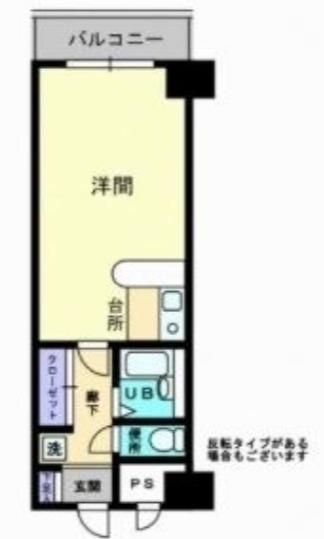 グレースタワー(ワンルーム/3階)の間取り写真