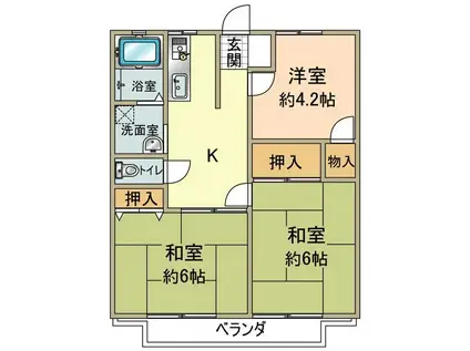 サンプレジオ(3DK/2階)の間取り写真