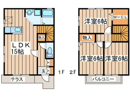 ラフィーネK(3LDK/1階)の間取り写真