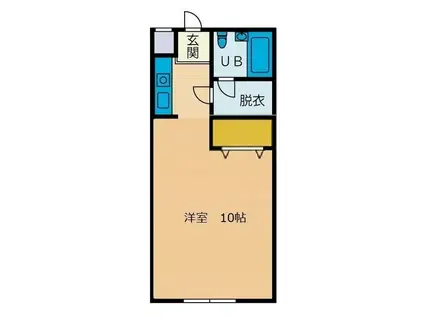 ハイムハラ88(ワンルーム/2階)の間取り写真