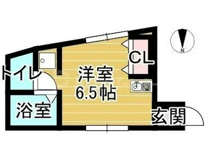 東武練馬レジデンス(ワンルーム/1階)の間取り写真