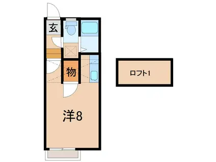 メゾン・ド・福島(ワンルーム/2階)の間取り写真