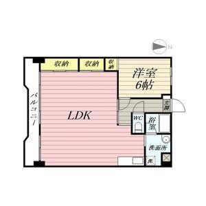 ハイタウンみずほIII(1LDK/6階)の間取り写真