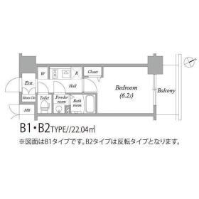 アドバンス大阪セレーノ(1K/6階)の間取り写真