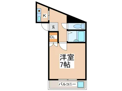 辻産業第16ビル(1K/3階)の間取り写真