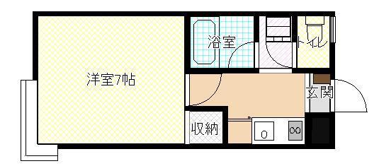 ヴィンツァーホフ(1K/2階)の間取り写真