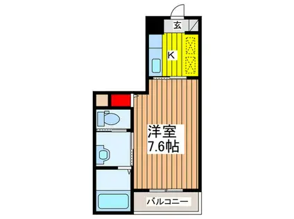 グロアール大宮(1K/2階)の間取り写真