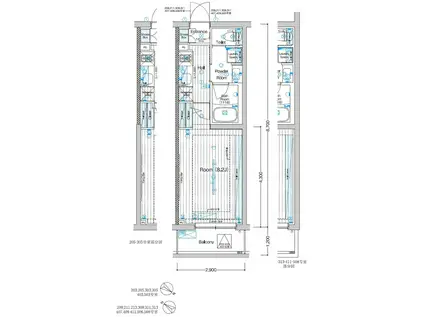 ブライズ下丸子(1K/2階)の間取り写真