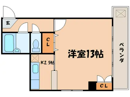 ファーストコート東山三条(1K/2階)の間取り写真