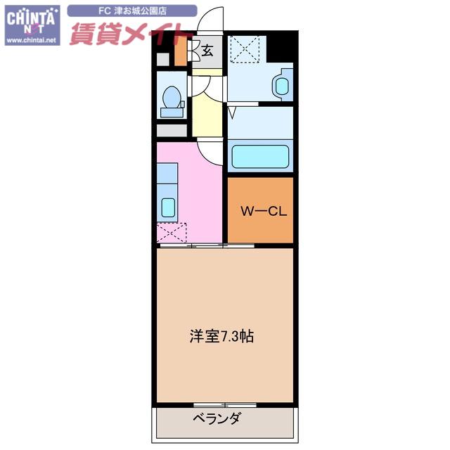 ART DE VIVRE(1K/4階)の間取り写真