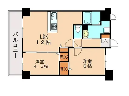 CASA FELICE(2LDK/2階)の間取り写真