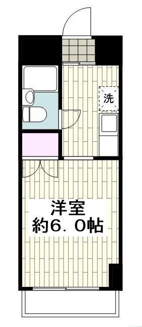 SEA茅ヶ崎ビル(1K/4階)の間取り写真