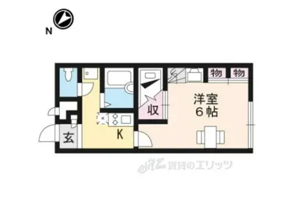 レオパレスぎおう(1K/2階)の間取り写真