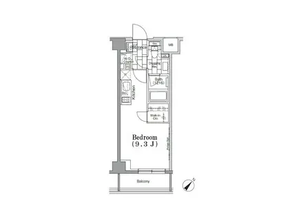 ONE ROOF FLAT TSUKISHIMA(ワンルーム/5階)の間取り写真