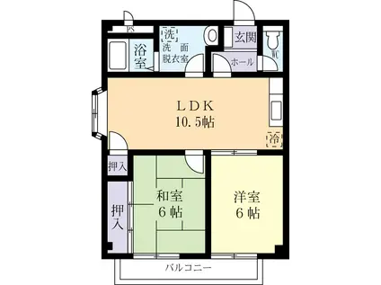 グラン・ボヌール(2LDK/2階)の間取り写真