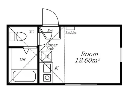 ユナイト保土ヶ谷オーウェン(ワンルーム/1階)の間取り写真
